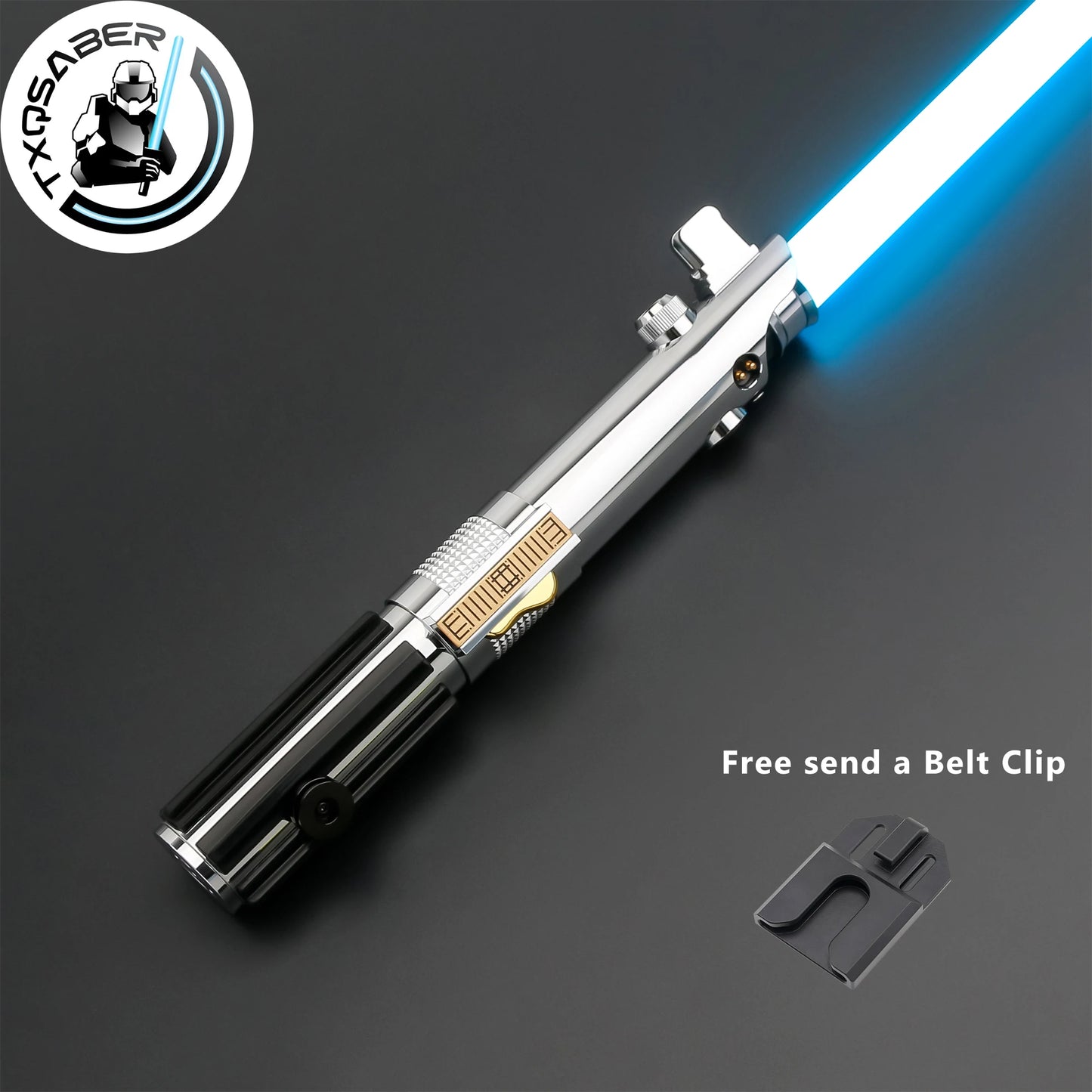 TXQSABER Replica Lightsaber Anakin EP3 RGB Pixel Lasersword Heavy Dueling Metal Handle FOC Blaster Light Sword for Cosplay Toys