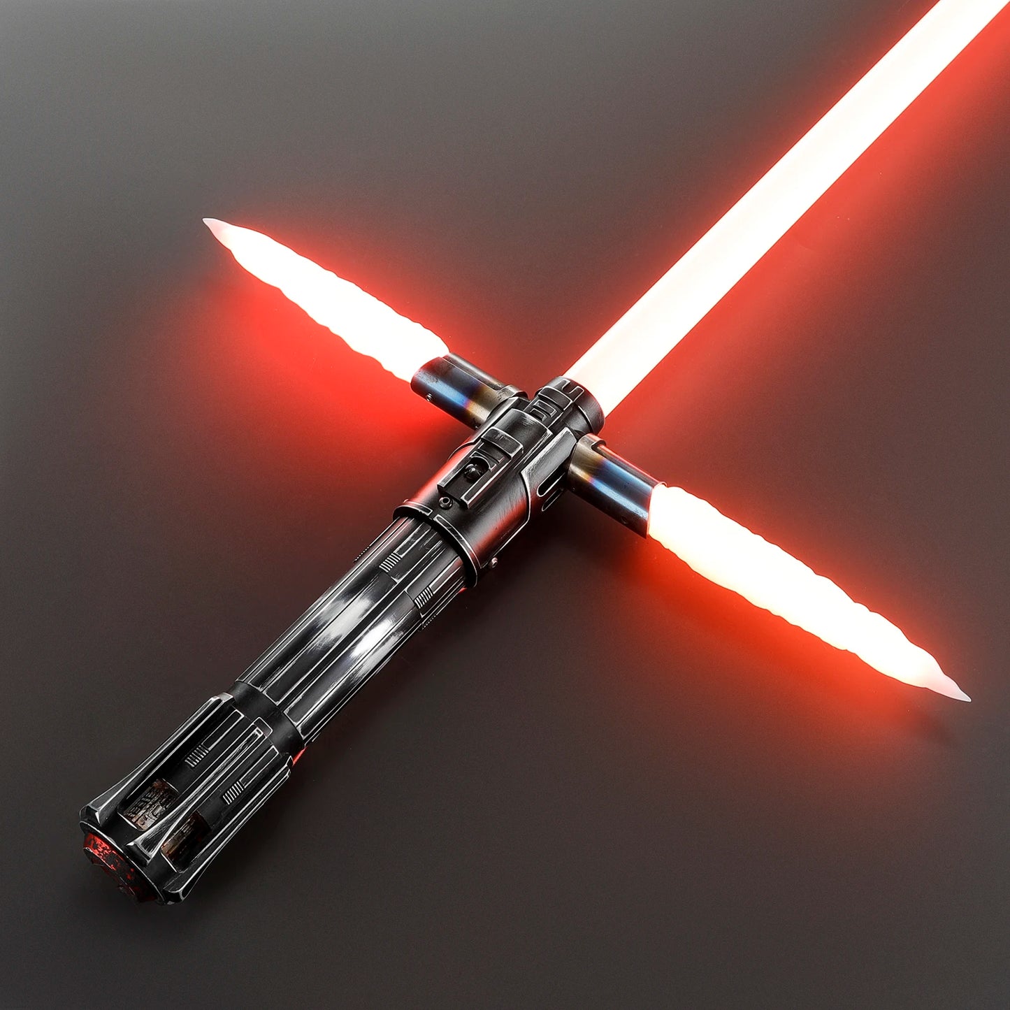 DamienSaber Kylo Ren Lightsaber Metal Hilt Force Heavy Dueling Saber Motion Control with 34 Sound Fonts Sensitive Smooth Swing