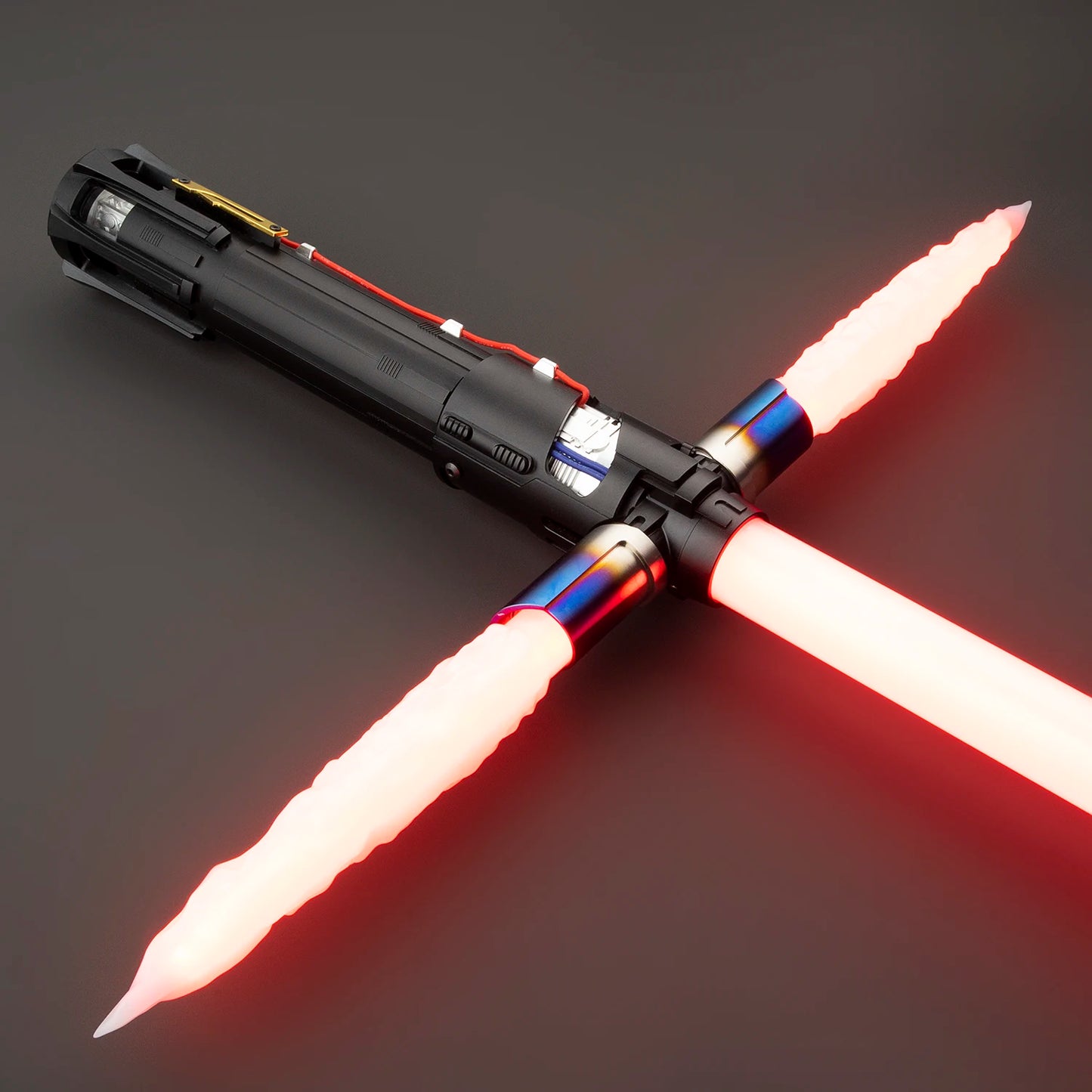 DamienSaber Kylo Ren Lightsaber Metal Hilt Force Heavy Dueling Saber Motion Control with 34 Sound Fonts Sensitive Smooth Swing