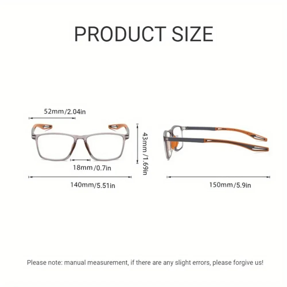 Photochromic Reading Glasses Men Women Anti Blue Light Sports Glasses