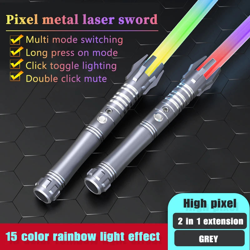 Neo Pixel Lightsaber Xenopixel Metal Light RGB Laser Saber Sword Toys Sword Heavy Dueling Sound Light Saber Cosplay Stage Props