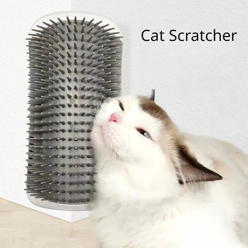 New pet Cat Corner Scrubber Massager Cat Scratching Scratching Scratcher Cat Brush Comb Massage Corner Brush Pet Supplies