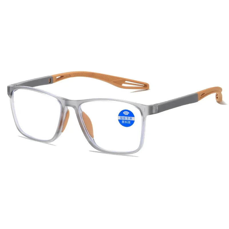 Photochromic Reading Glasses Men Women Anti Blue Light Sports Glasses