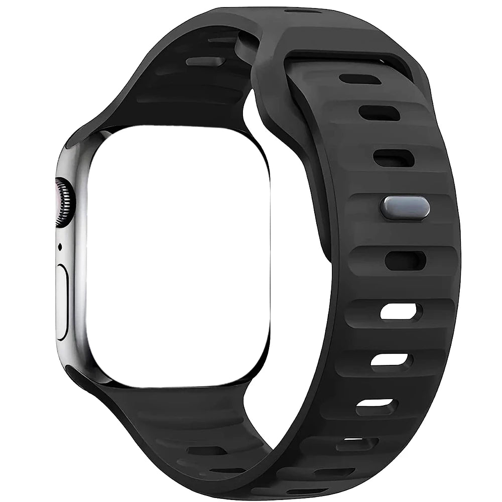 Silicone Strap for Apple Watch Band S10 9 8 41mm 45mm ultra 2 49mm 44mm 40mm 38 42mm Correa Bracelet for Iwatch Series 6 SE 5 4