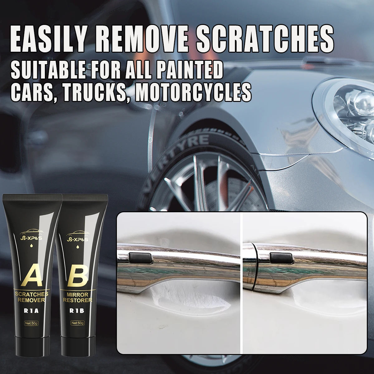 Car Scratch Remover Paint Care Tools Auto Remover Scratches Repair Polishing Auto Body Grinding Compound Anti Scratch Wax R1