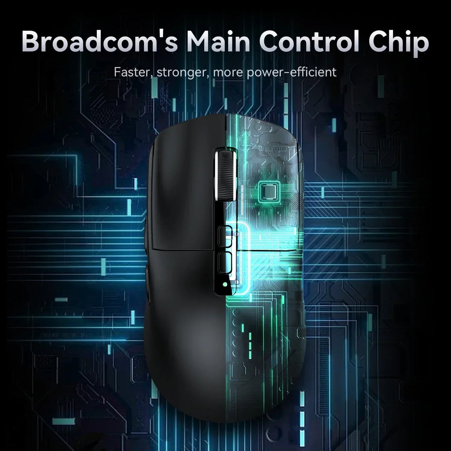 Attack shark X6 Bluetooth Mouse,PAW3395,2.4 Tri-Mode Connection, RGB Touch Magnetic Charging Base, Macro Gaming Mouse