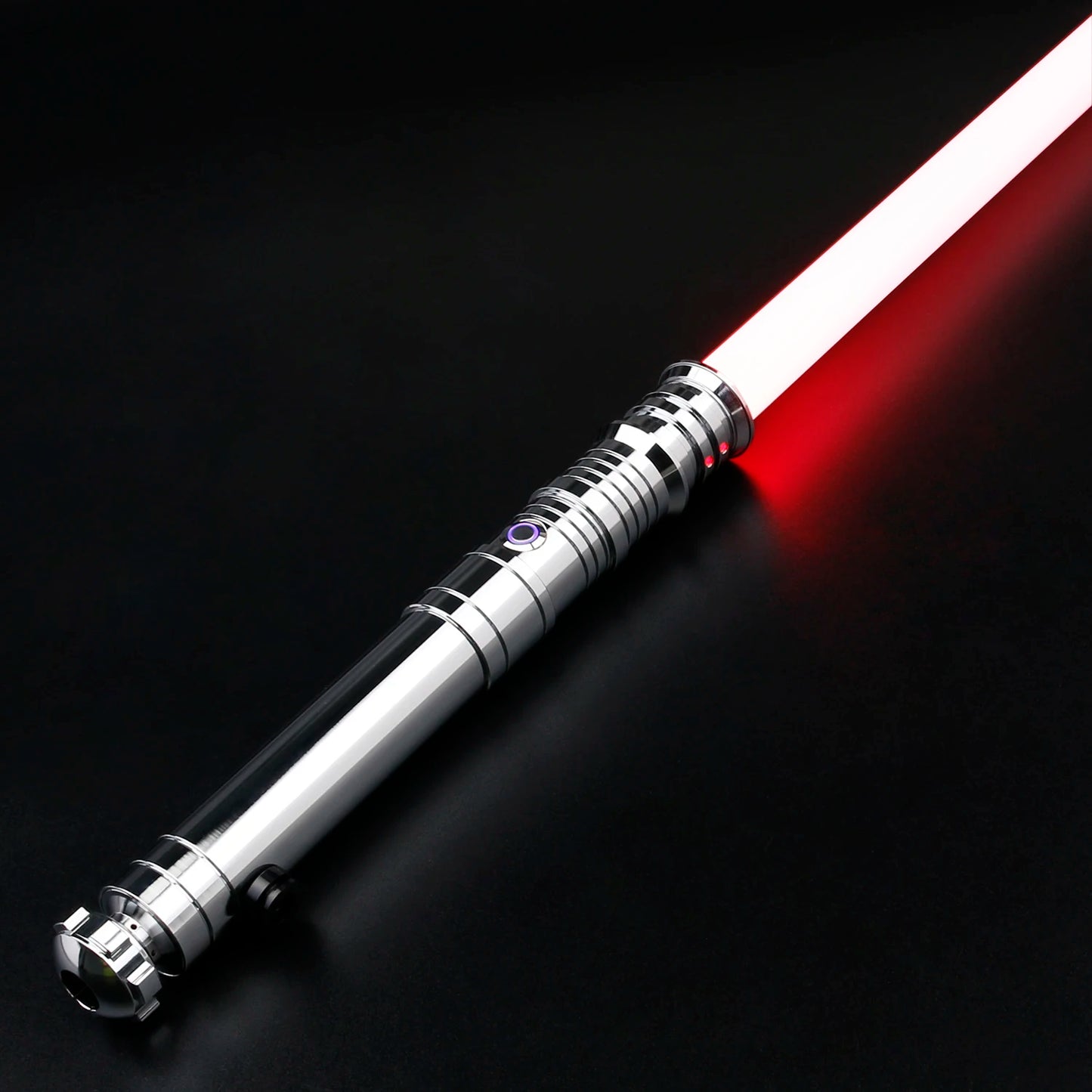 TXQSABER Heavy Dueling RGB Lightsaber NeoPixel SNV4 Smooth Swing Metal Hilt with Strap Blaster Force Jedi Cosplay Toys for Adult