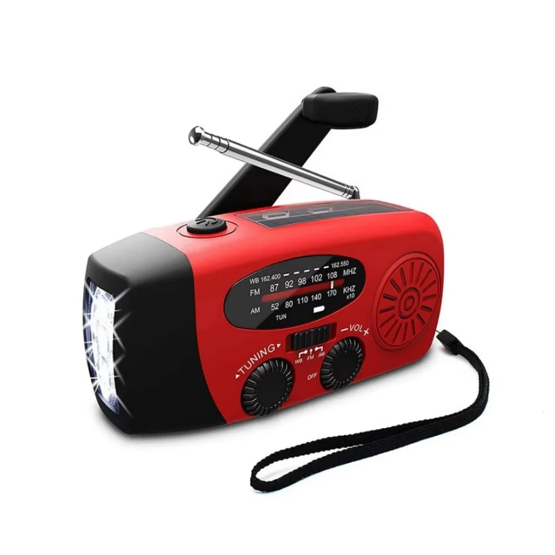 Multifunctional Portable Hand Crank Power Generation Emergency Radio Solar LED Flashlight Disaster Prevention FM NOAA Power Bank