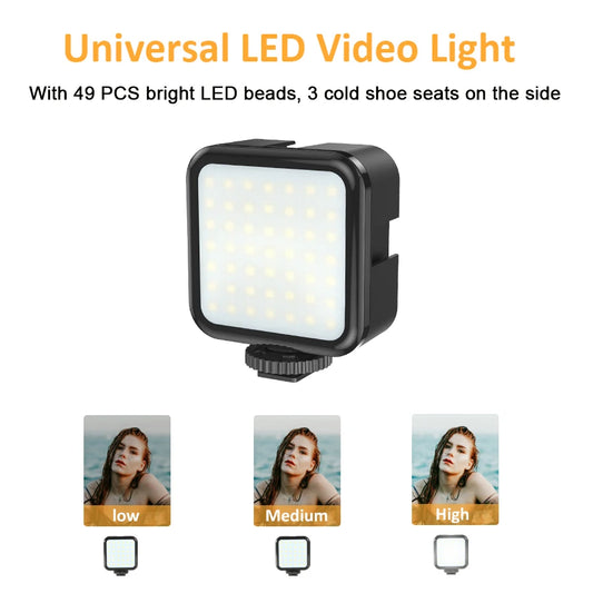 Smartphone Vlogging Kit Video Recording Equipment with Tripod Fill Light Shutter for Camera Phone Youtube Set Vlogger KIT