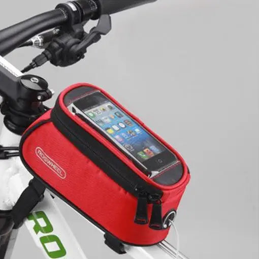12496 BICYCLE BAGS CYCLING BIKE FRAME IPHONE BAGS  HOLDER PANNIER MOBILE PHONE BAG CASE POUCH