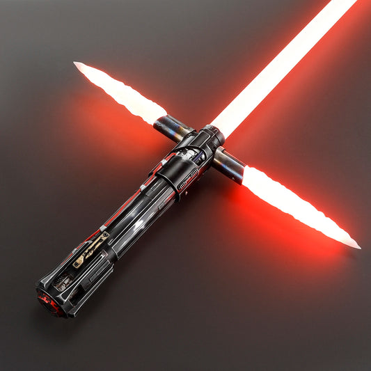 DamienSaber Kylo Ren Lightsaber Metal Hilt Force Heavy Dueling Saber Motion Control with 34 Sound Fonts Sensitive Smooth Swing