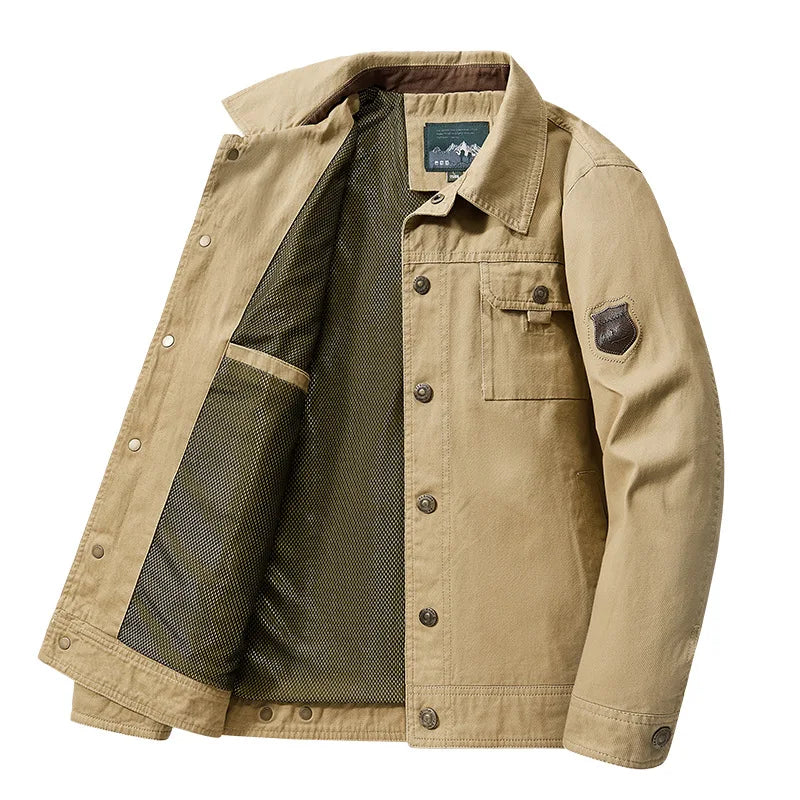 Spring Autumn Jacket Men Cotton Windbreaker Bomber Coat Military Men's Tactics Jackets Man Cargo Casual Jacket Mens Clothes New