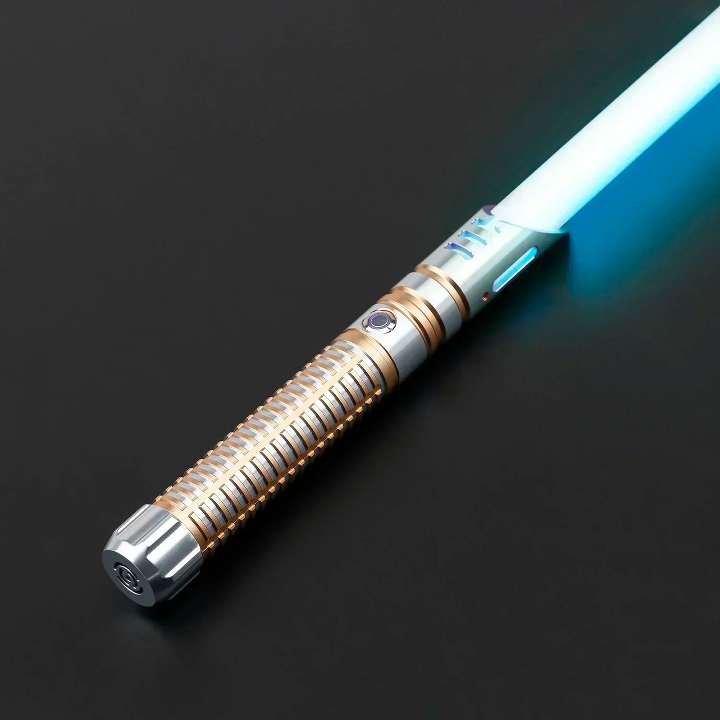 TXQSABER Heavy Dueling RGB Lightsaber NeoPixel SNV4 Smooth Swing Metal Hilt with Strap Blaster Force Jedi Cosplay Toys for Adult