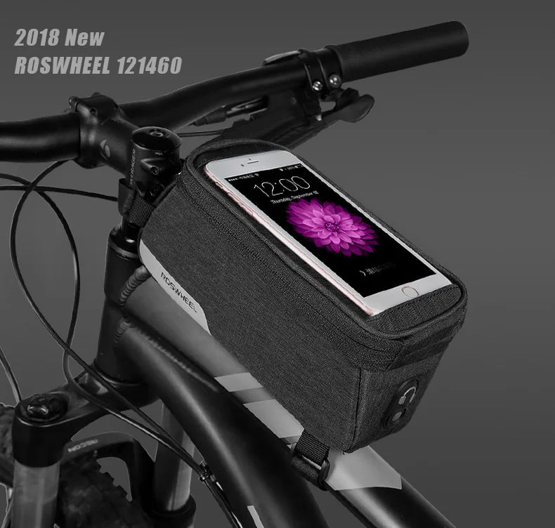 12496 BICYCLE BAGS CYCLING BIKE FRAME IPHONE BAGS  HOLDER PANNIER MOBILE PHONE BAG CASE POUCH