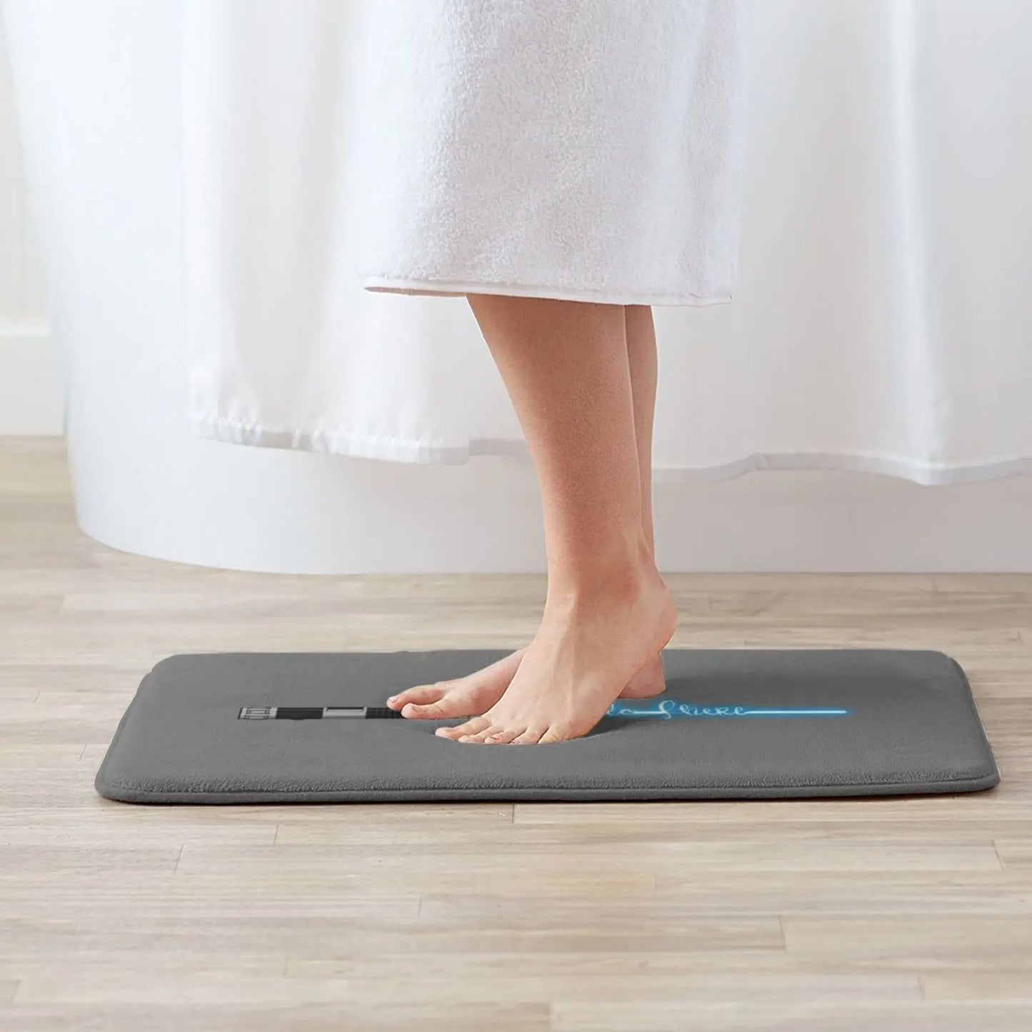 Hello There Carpet Mat Rug Cushion Soft Obi Hello Wars Saber There Star Light Blue