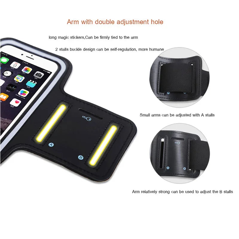 5-7inch Mobile Phone Armband Outdoor Sports Holder Gym Running Phone Bag Arm Band Cases for iPhone Samsung Xiaomi Redmi Holder