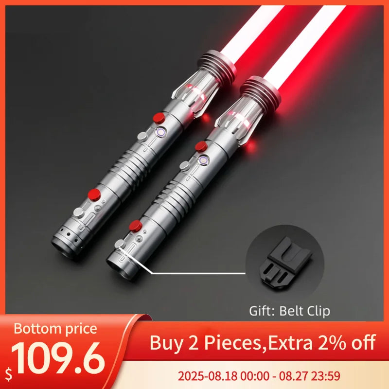 TXQSABER Special Edition Darth maul Heavy Dueling Lightsaber Bluetooth Control Colors Changing Blaster Cosplay Laser Sword Toys