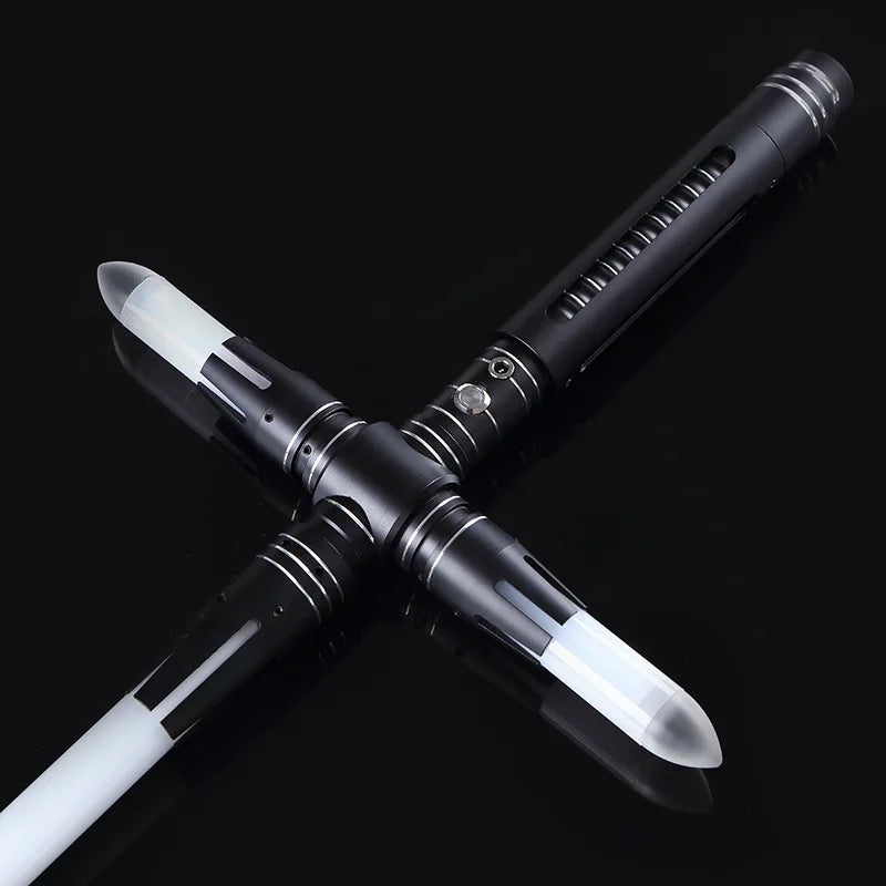 Yanqing Kylo Cross RGB Lightsaber Metal Hilt With 10 Set Sound Fonts Ren Smoth Swing Heavy Dueling Pixel Laser Sword Toys