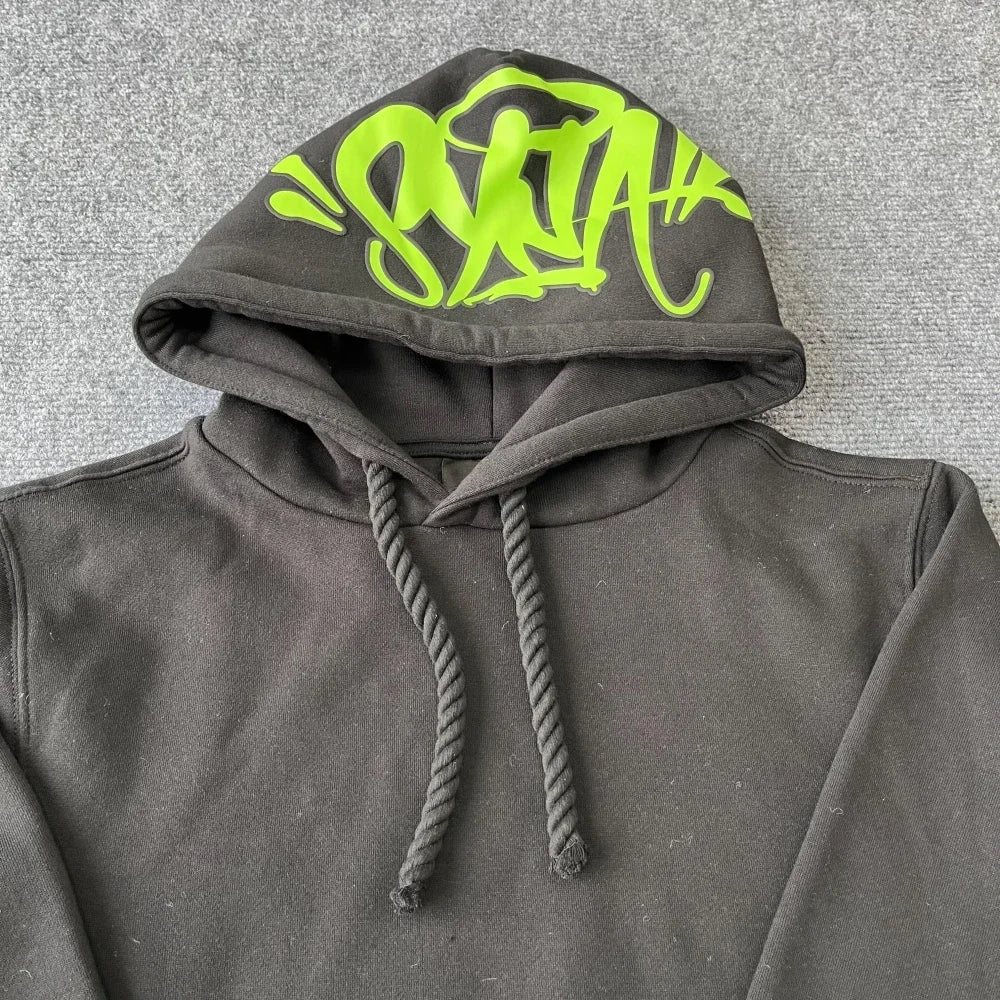 Sy Fashion Street Casual Tracksuits Tops Long Pants Set Winter Cotton Hip Hop Men Women Unisex Hooded Sweatshirt Sports Trousers