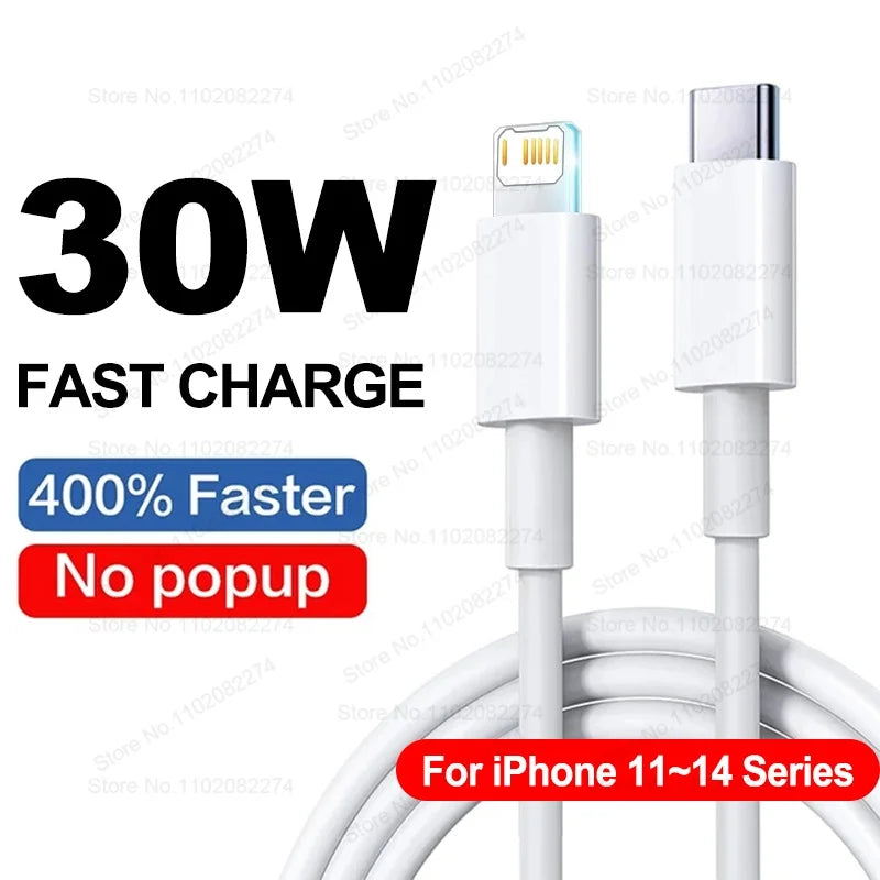 PD 30W USB Type C Cable For APPLE iPhone 16 15 13 12 11 14 Pro Max Plus iPhone Charger Cable Fast Charging USB Cable Accessories